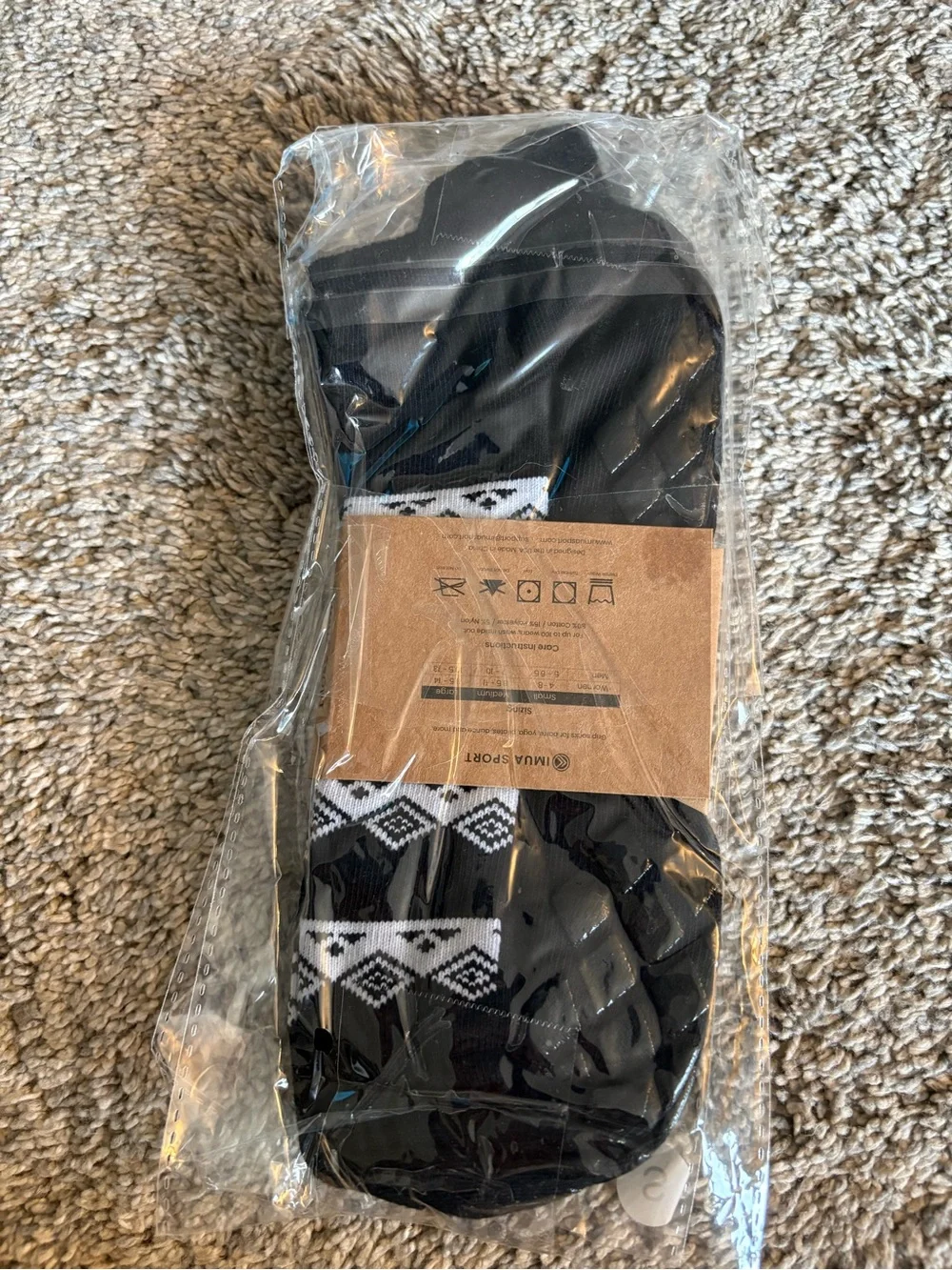Imua Aztec pattern Grippy Sport Socks 2 pairs